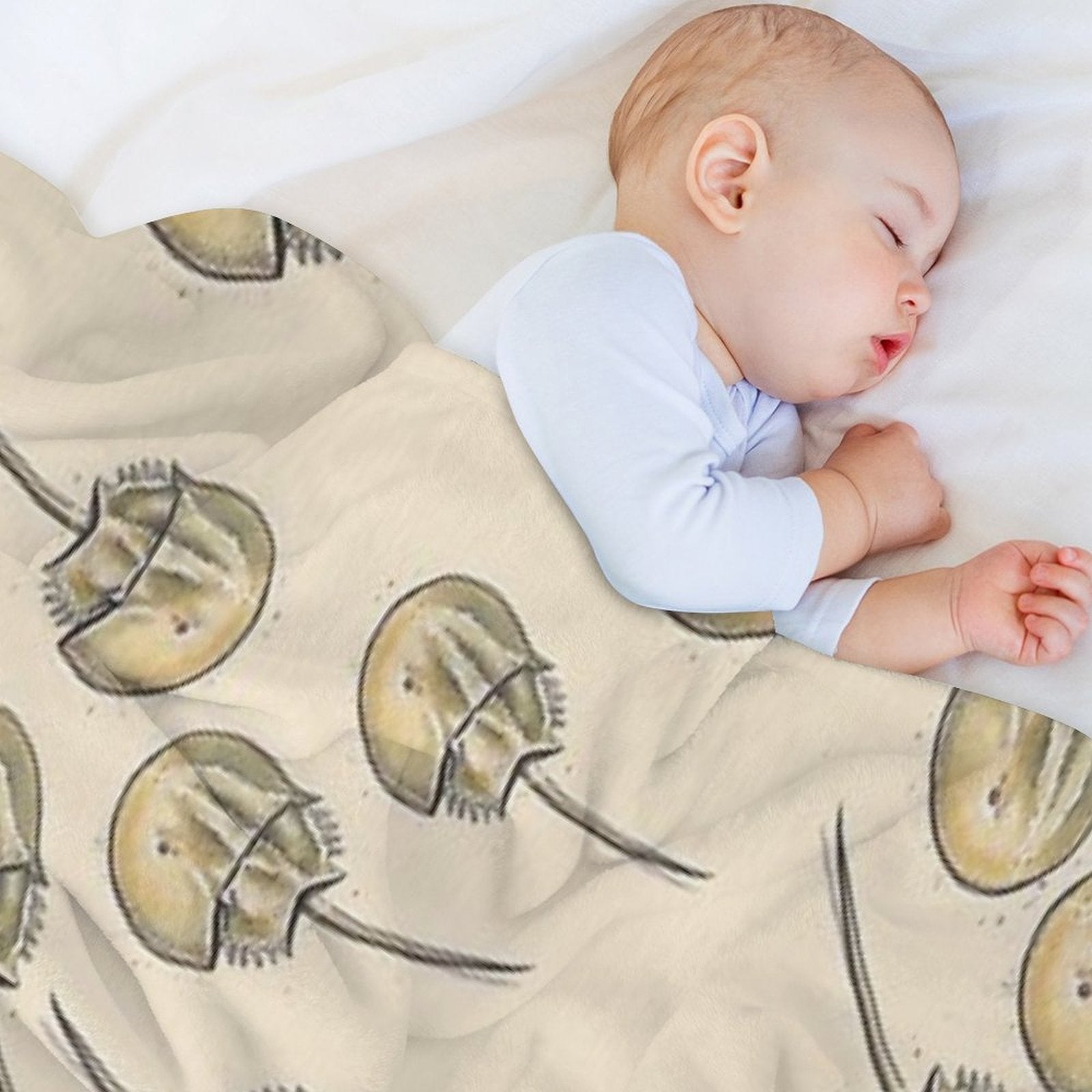 Horseshoe Crabs Multi-functional Throw Blanket