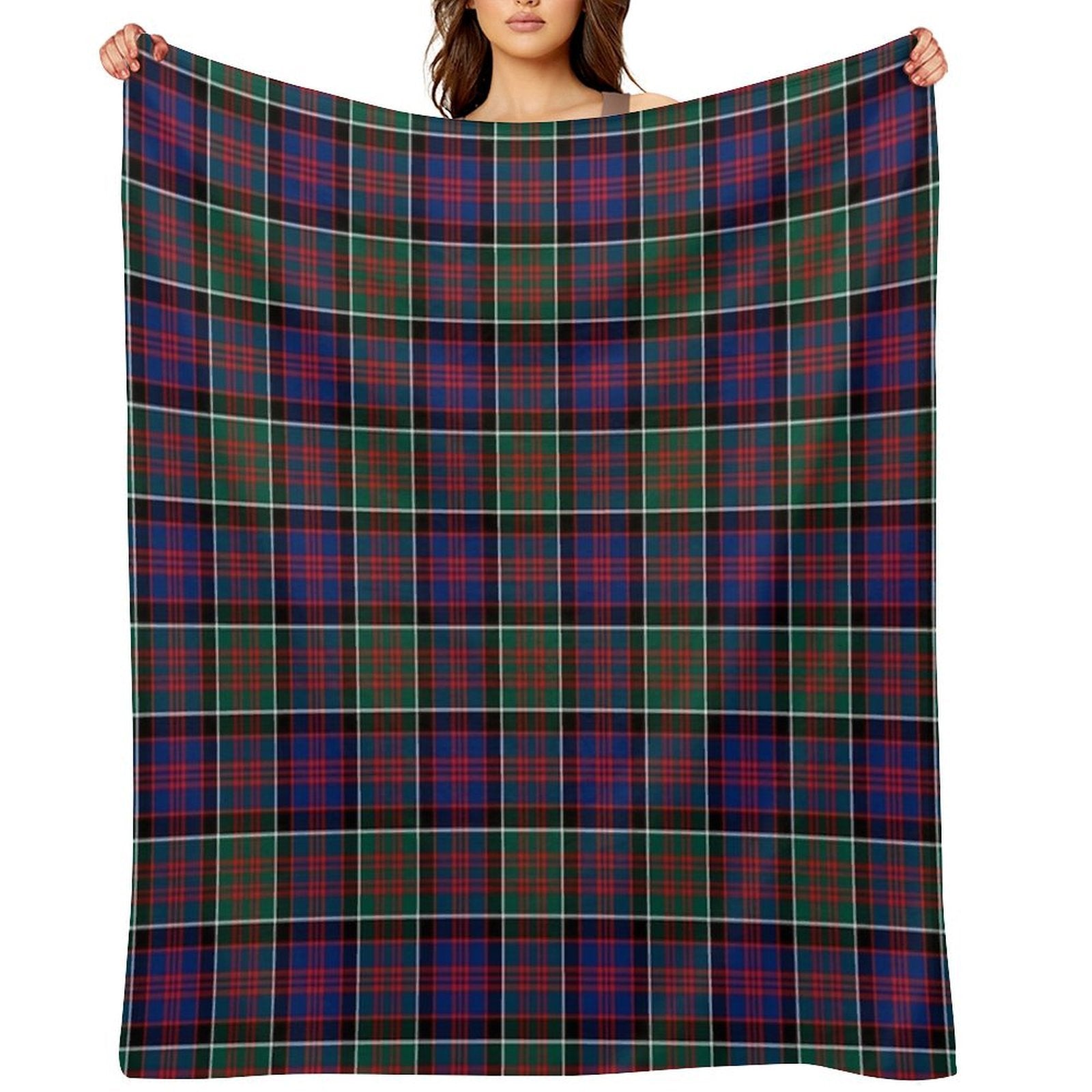 Clan MacDonald of Clanranald Tartan Easy Care Throw Blanket