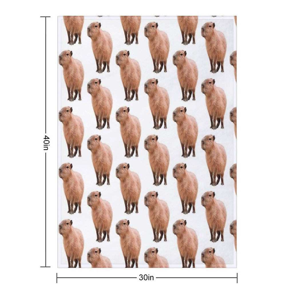 Cute Capybara Compact Throw Blanket