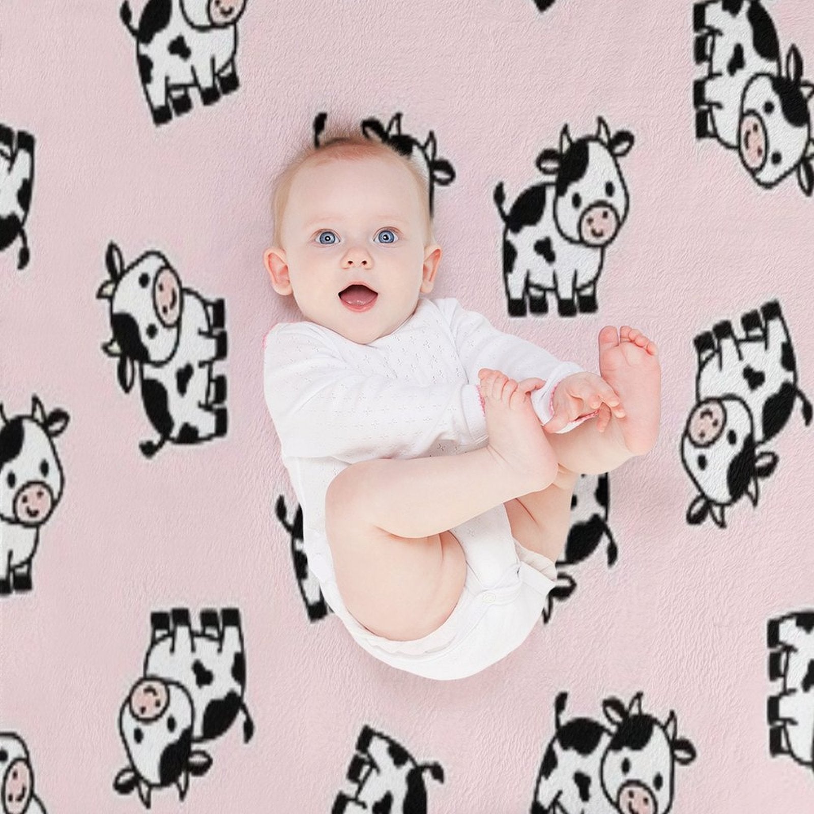 Cow Machine-washable Throw Blanket