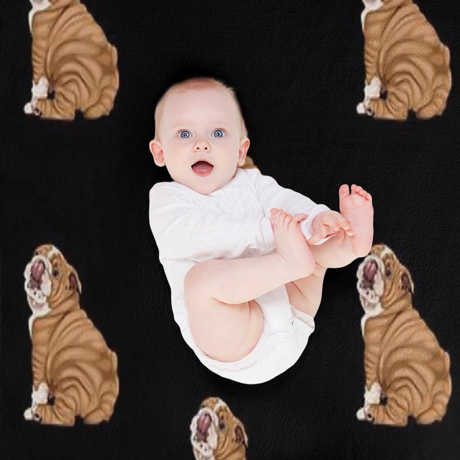 English Bulldog Premium Throw Blanket