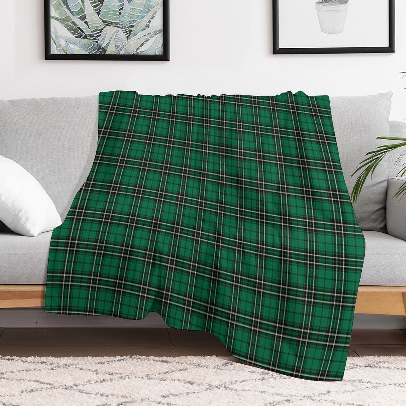 Clan MacLean Hunting Tartan All-season Throw Blanket