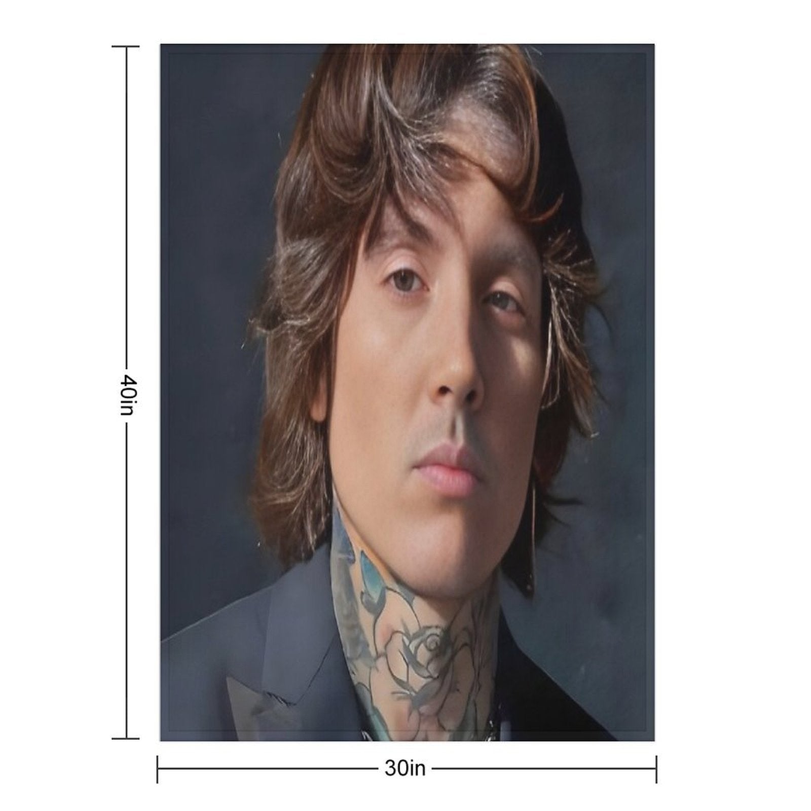 Cool Oli Sykes Travel-friendly Throw Blanket