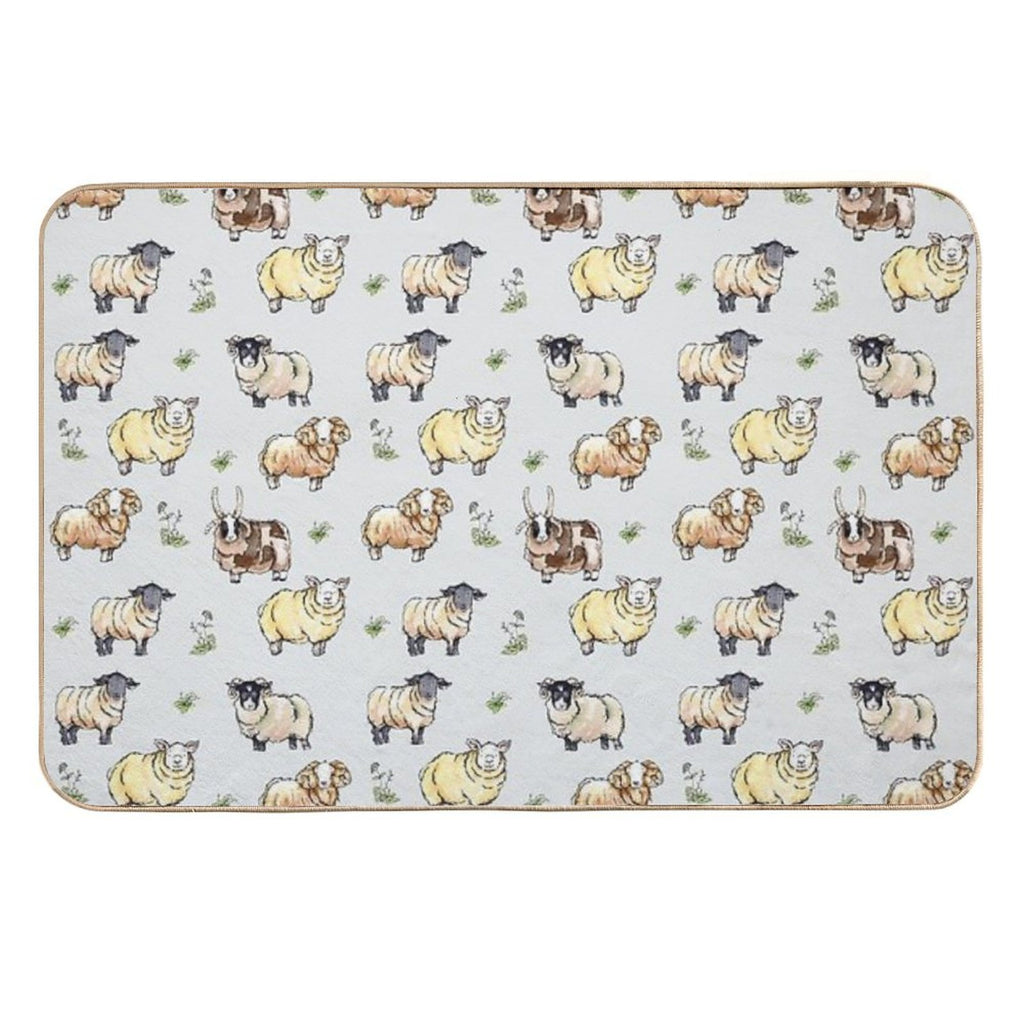 British Sheep  Odorless Bath Mat