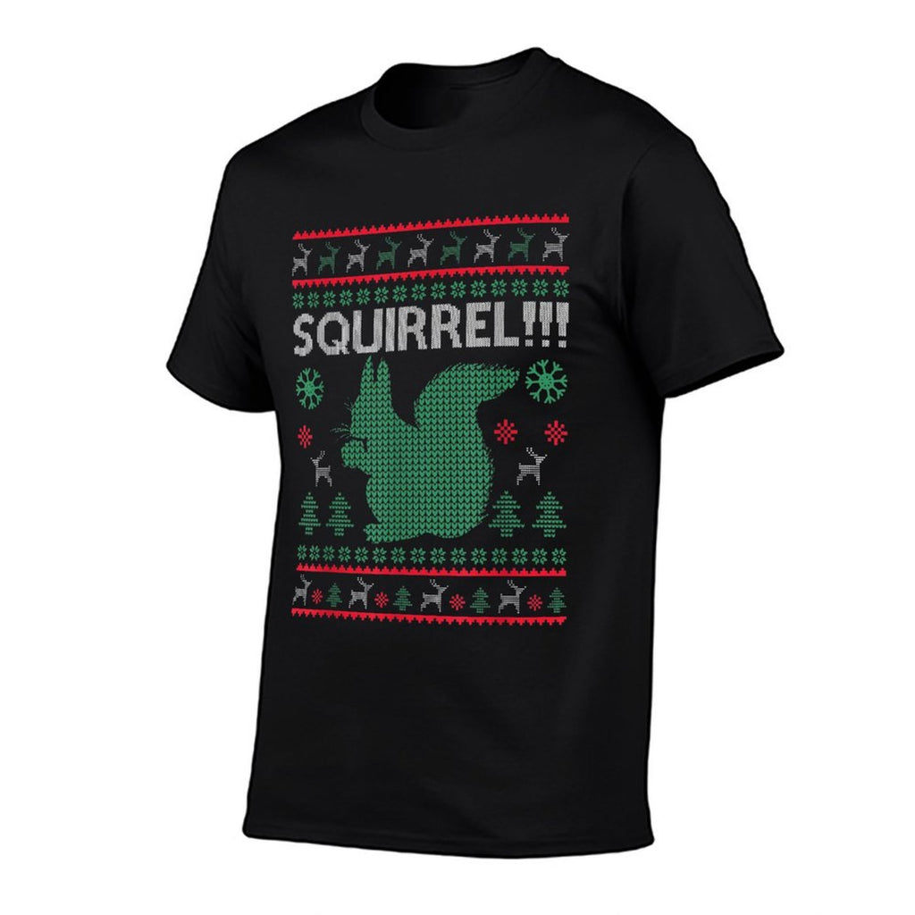 Squirrel Ugly Christmas Sweater Squirrel Claus Xmas Vacation  Vintage-inspired T-Shirt
