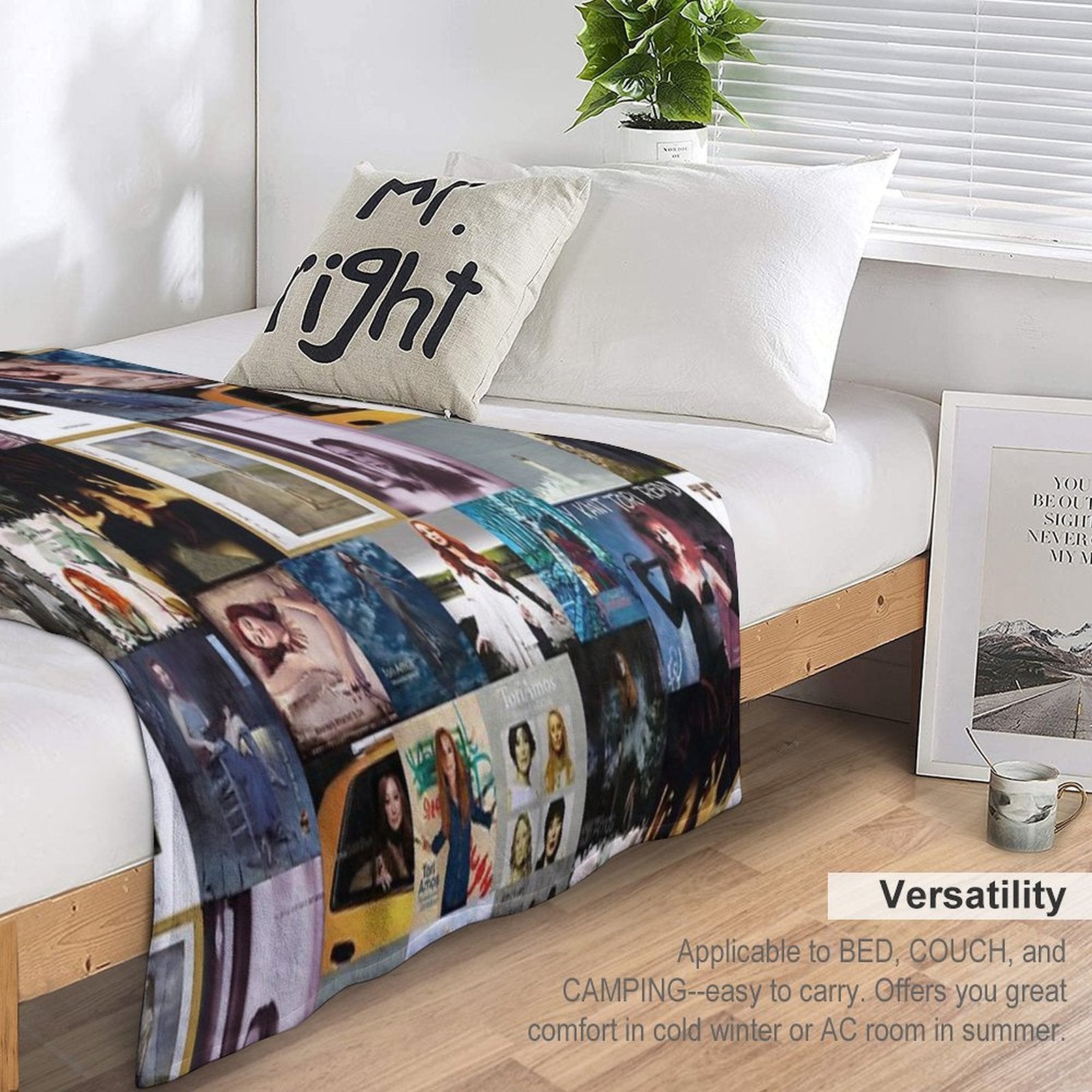 Tori Amos Album Records Collage Collection Print Gift-ready Throw Blanket