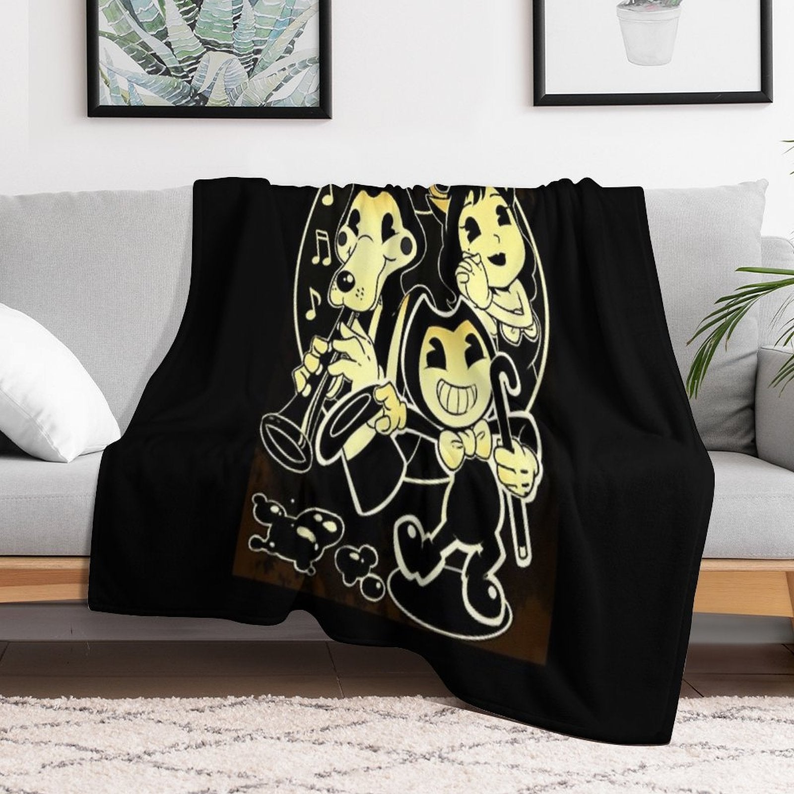Bendy Boris And Alice Versatility Throw Blanket