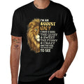 Im An August Guy - I Have 3 Sides - Lion Leo Birthday  Slim-fit Cut T-Shirt