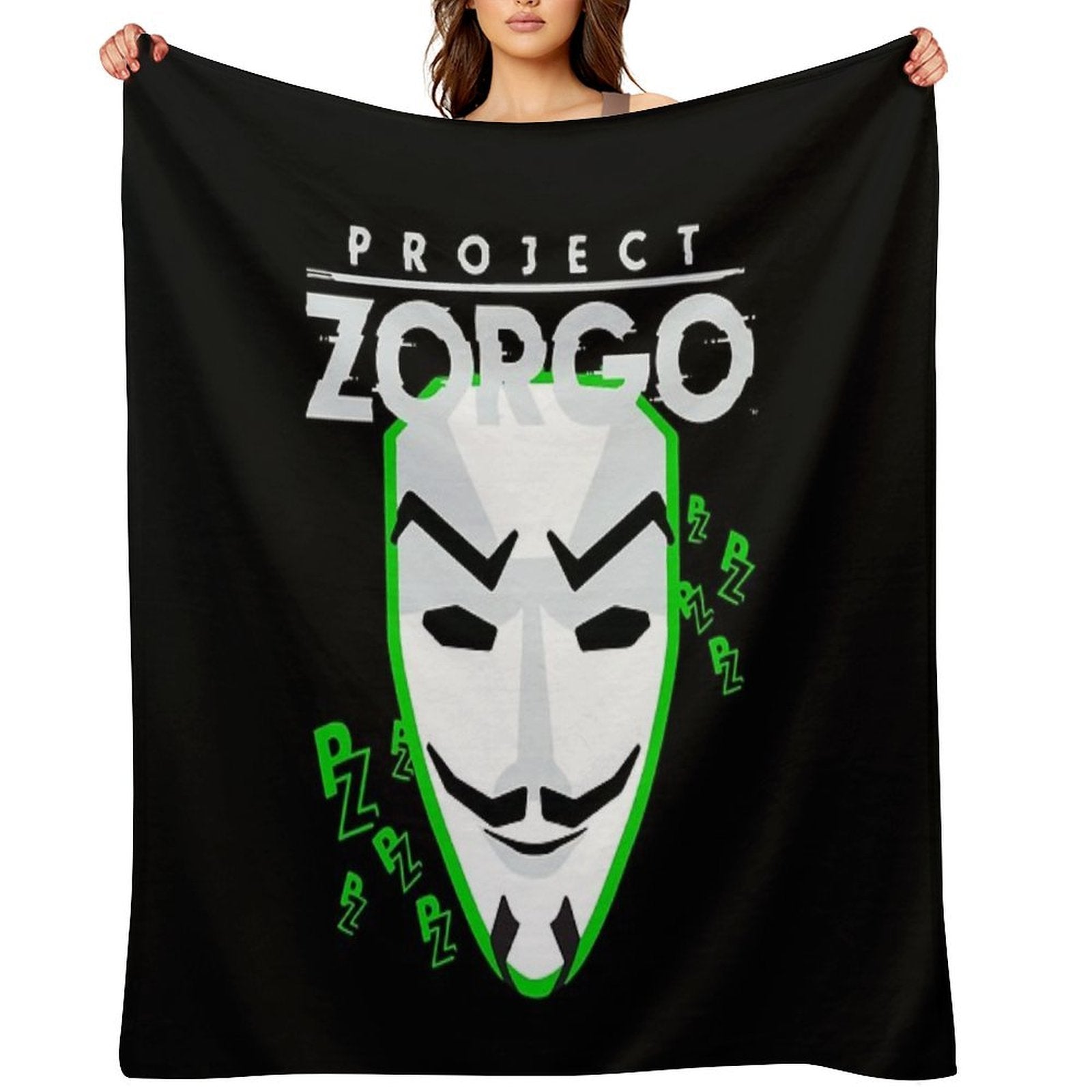 Cool Zorgo Anonymous Mask  Coder Gift Lover Easy Care Throw Blanket