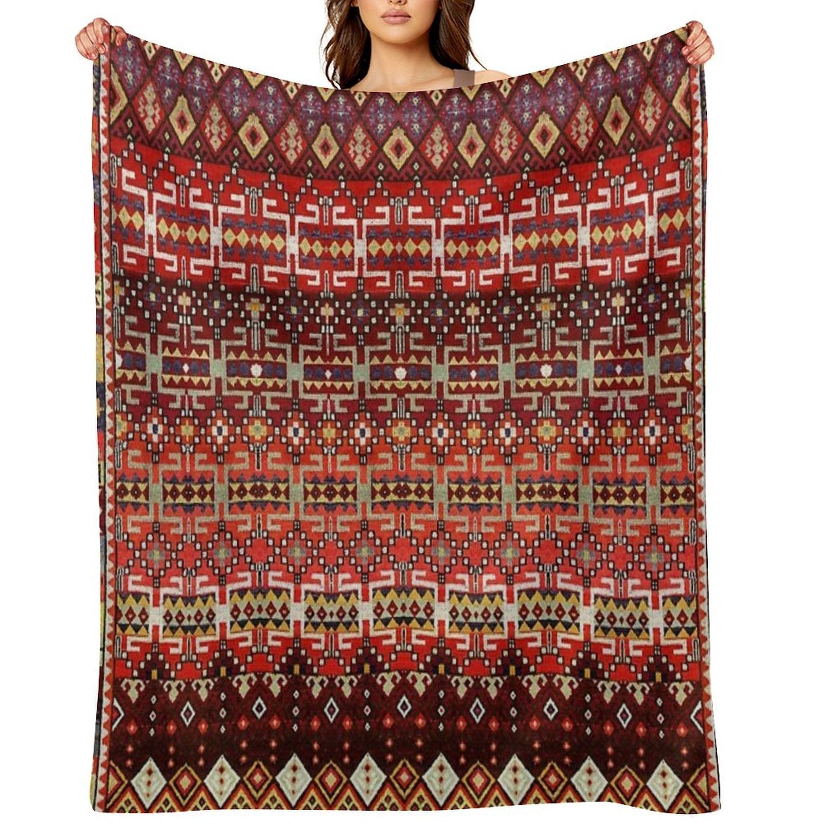 Bohemian Pattern Design Gift-ready Throw Blanket