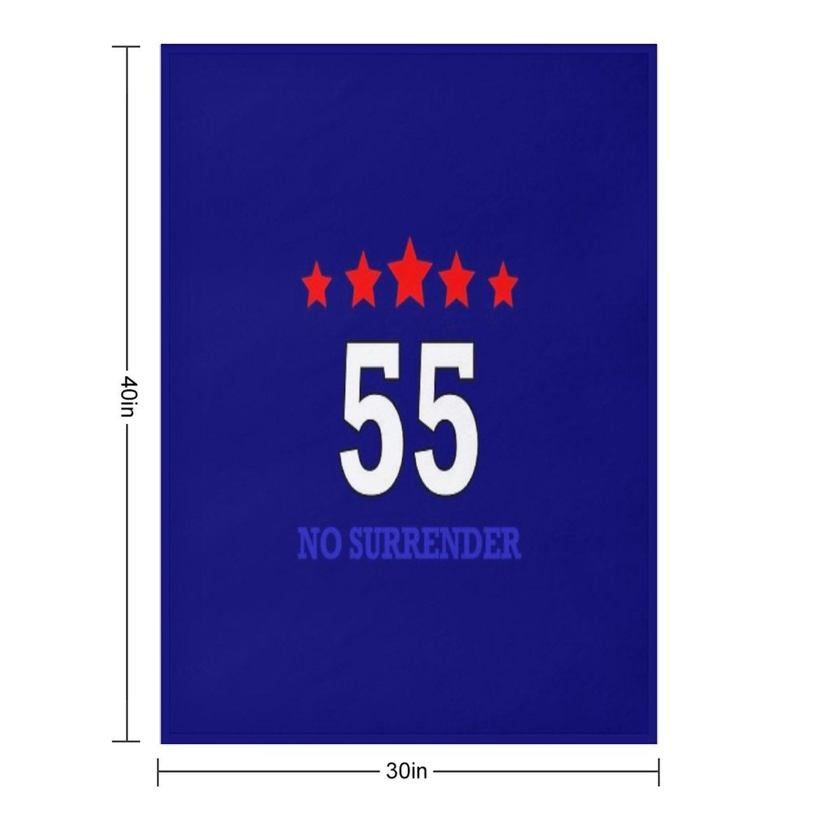 Rangers 55 T Shirt Blue Multi-functional Throw Blanket