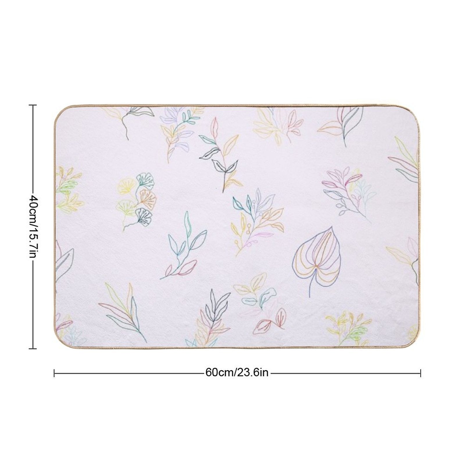 Blushing Botanicals  Dirt-Trapping Bath Mat