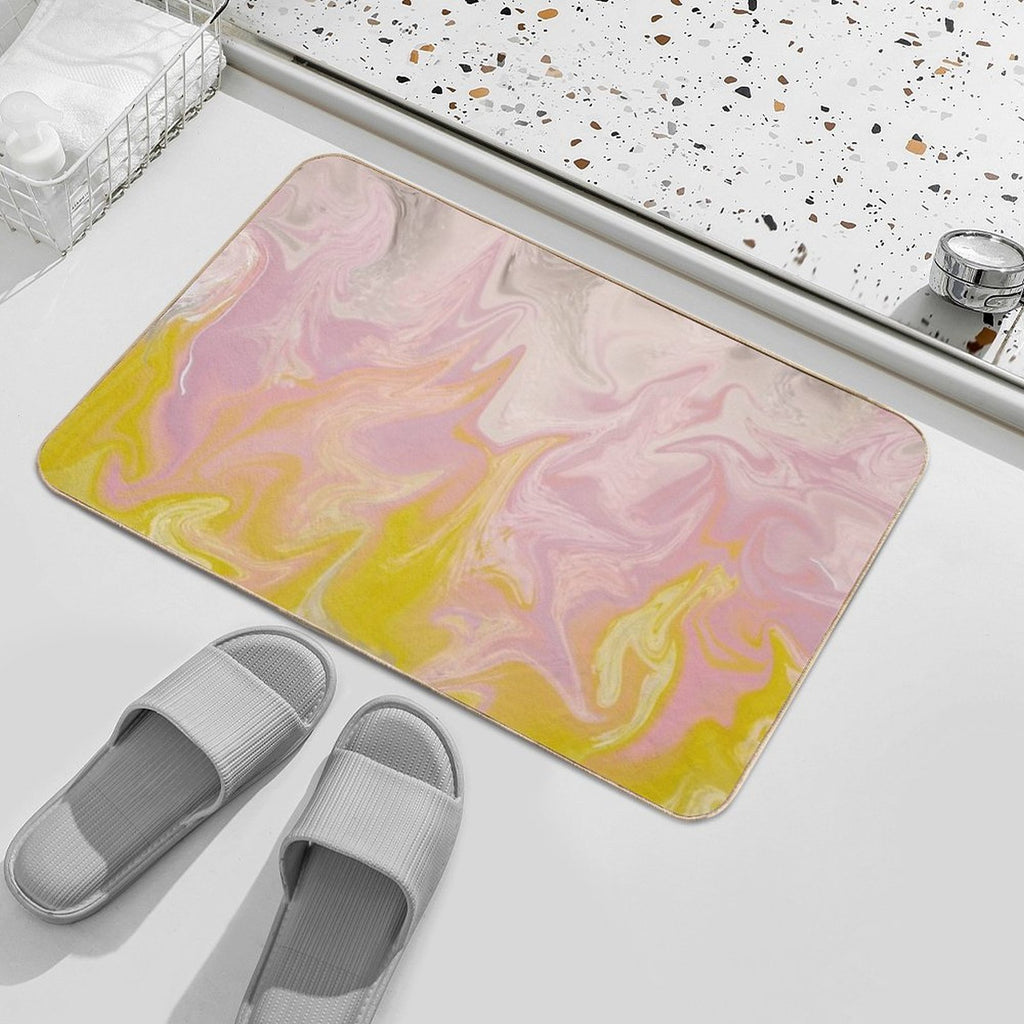 Pastel Fire  Toxin-Free Bath Mat