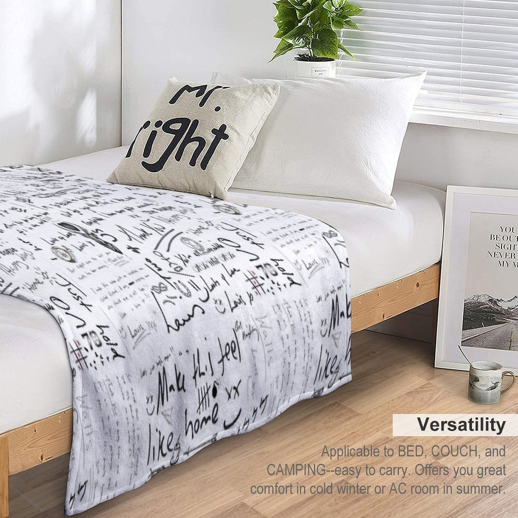 Louis Tomlinson Handwriting Quick-dry Throw Blanket