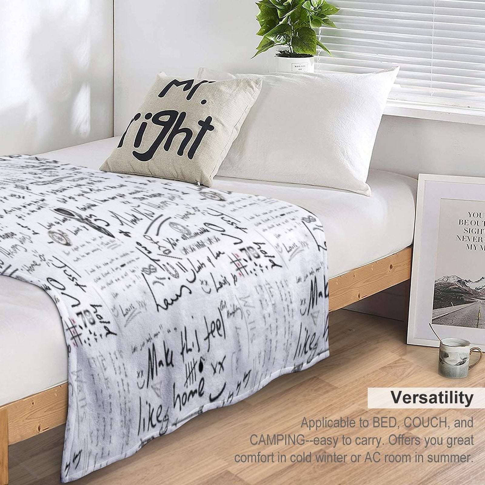 Louis Tomlinson Handwriting Quick-dry Throw Blanket