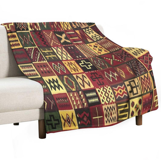 Multiple Patterns Shrink-resistant Throw Blanket