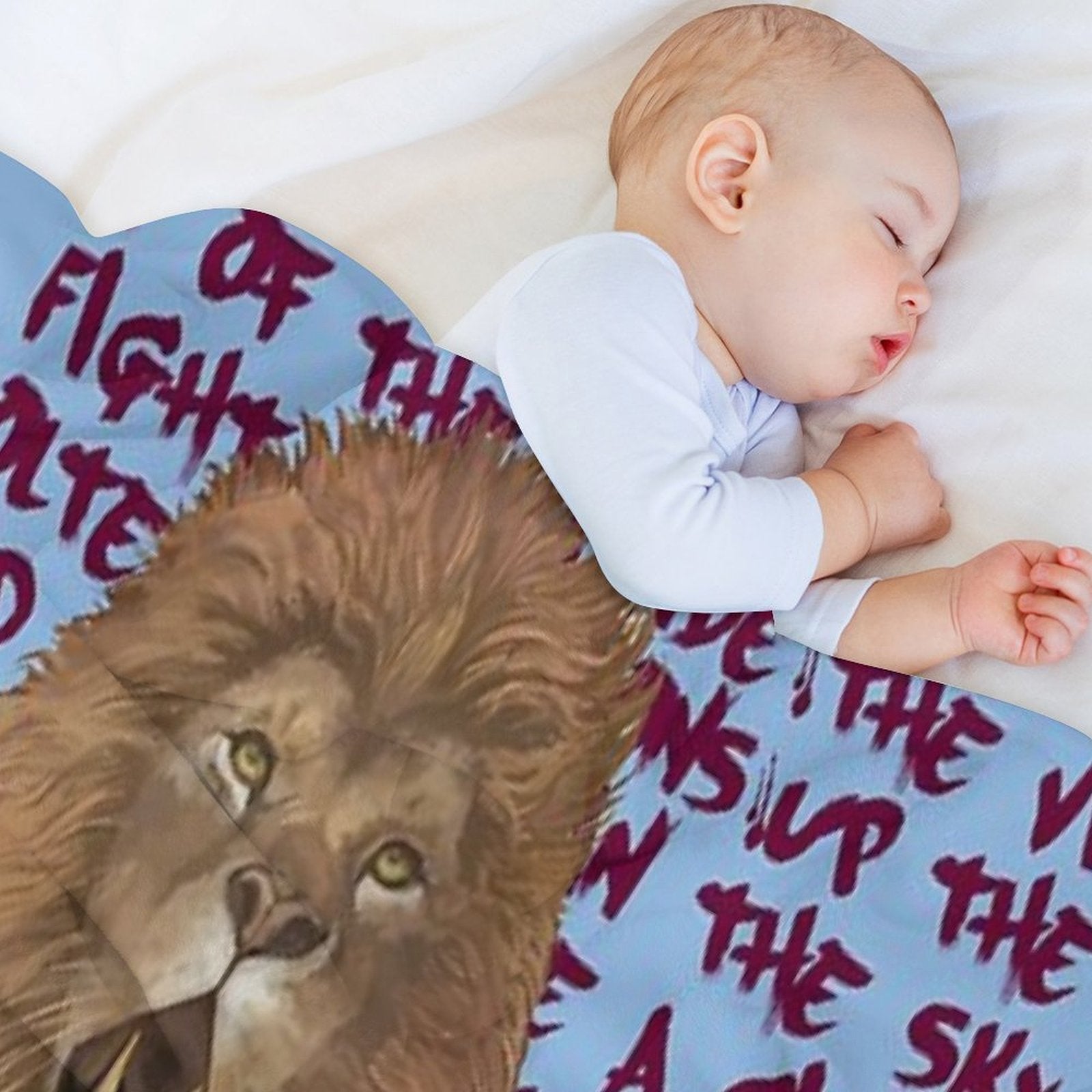 Rampant Lion AVFC Plush Throw Blanket