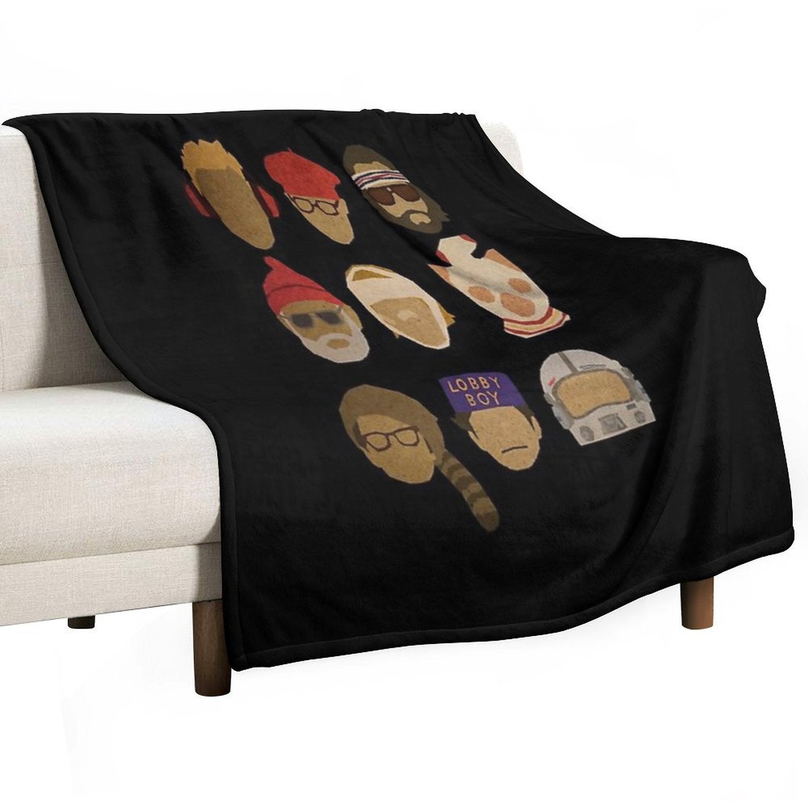 Wes Anderson's Hats   Trending Tshirt Multi-functional Throw Blanket