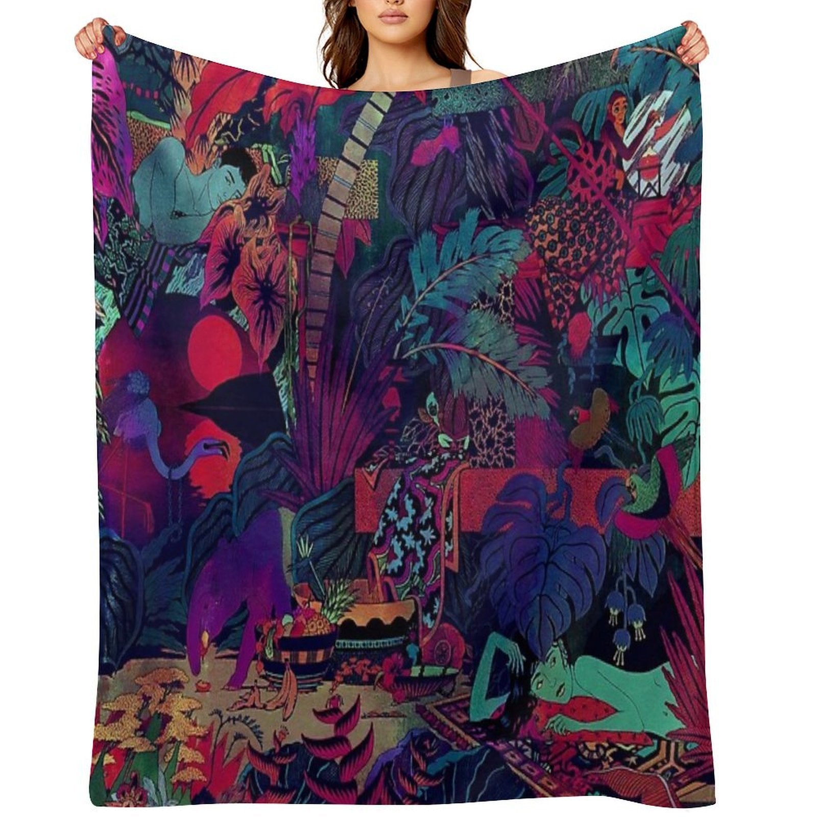 Glass Animals Multi-functional Throw Blanket