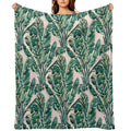 BIG FEELINGS BANANA LEAF TROPICAL Sustainable Throw Blanket