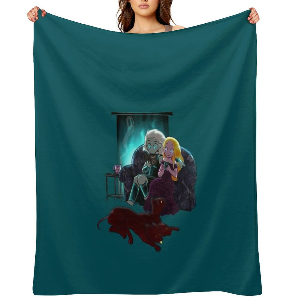 Cozy Winter Night Wrinkle-free Throw Blanket