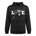 Love Badminton Player Lover Athletic Shuttlecock Unisex Design Hoodie