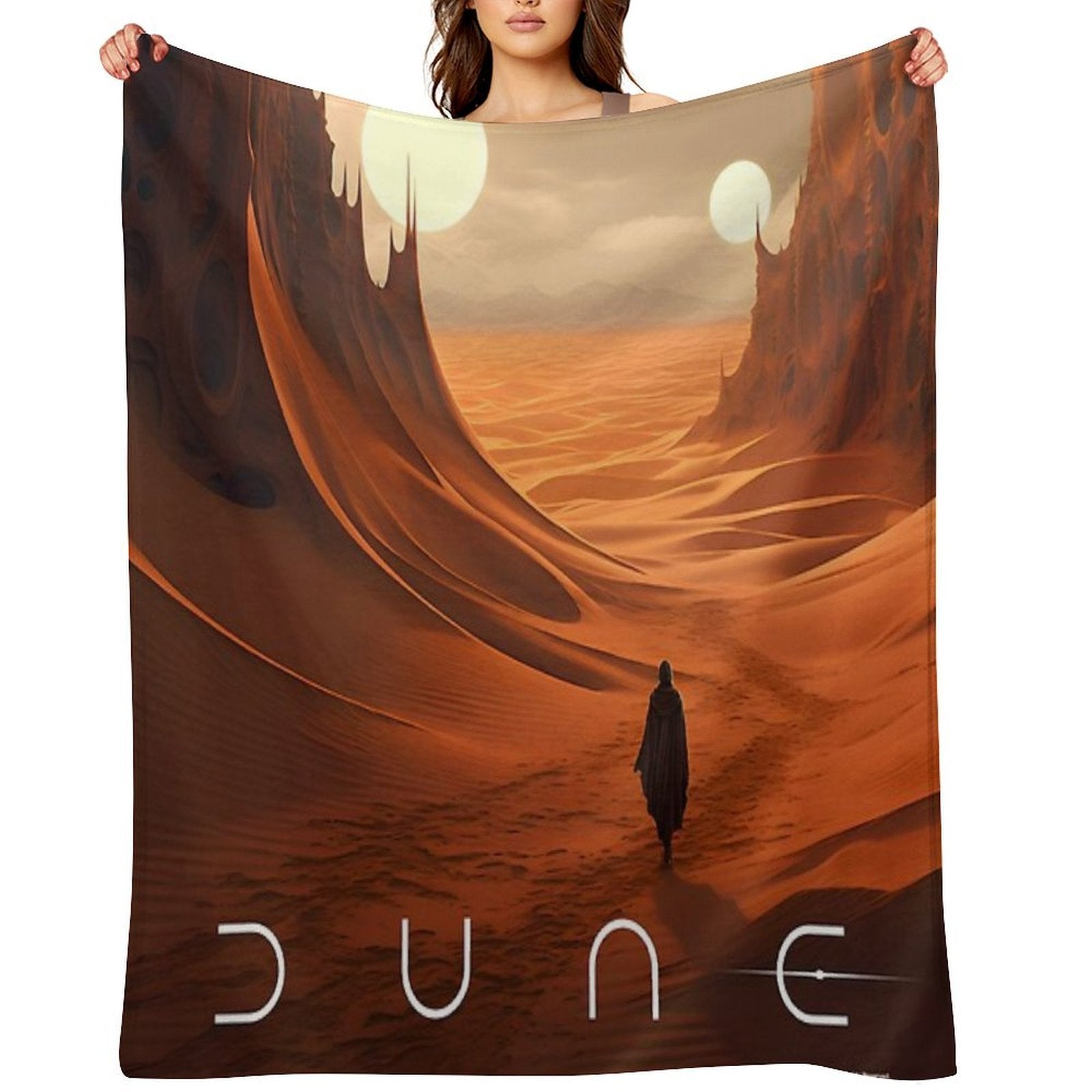 Dune 2020 Fan Art Machine-washable Throw Blanket
