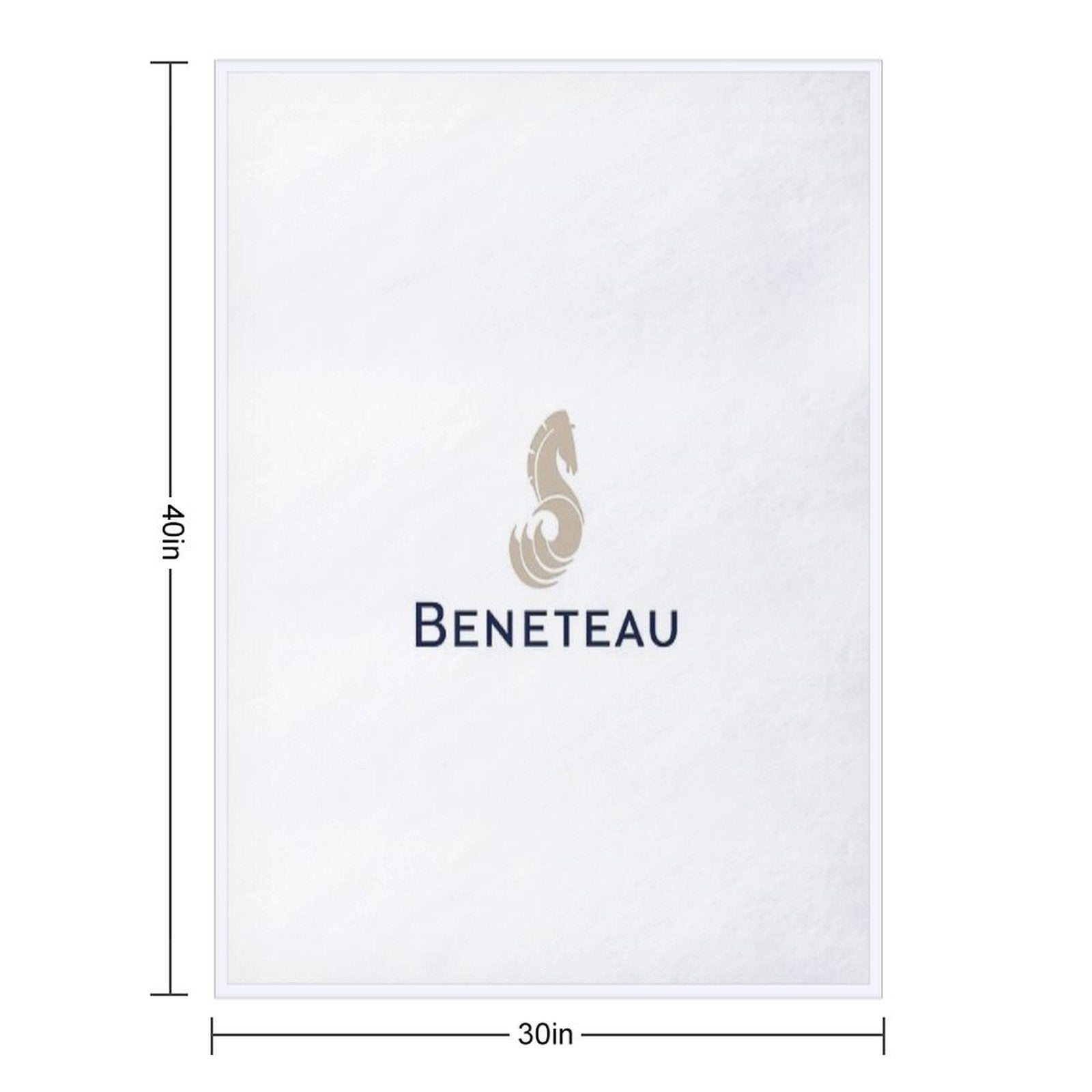 Beneteau Yachts Logo Fishing Versatility Throw Blanket