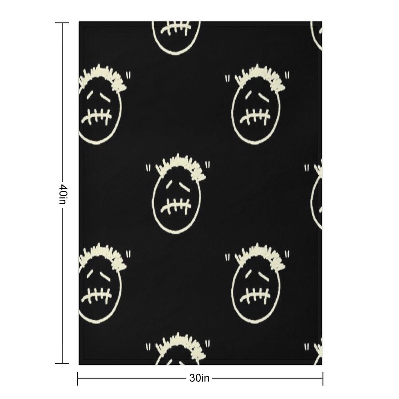 Cactus Jack Logo Sustainable Throw Blanket