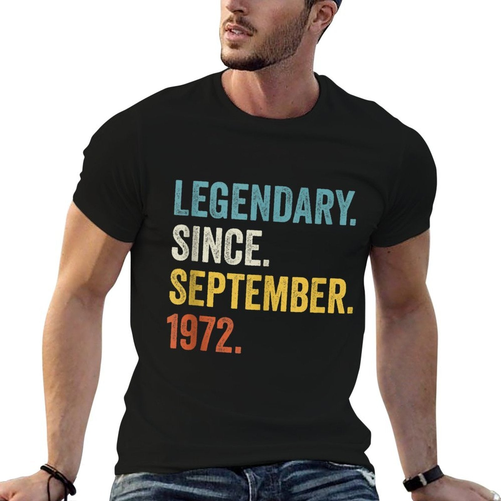 50 Years Old Legendary Since September 1972 50th Birthday  Classic T-Shirt