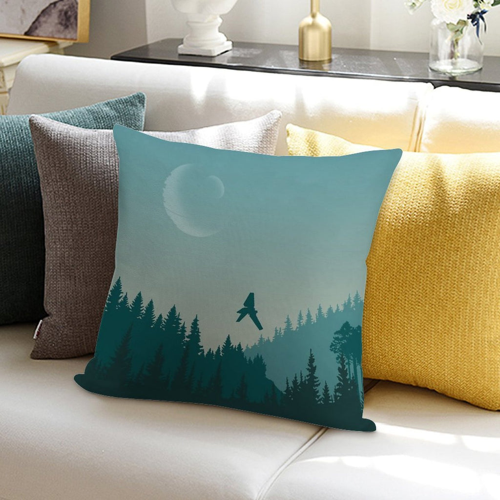Endor Poster Soft Decorative Cover Throw Pillow