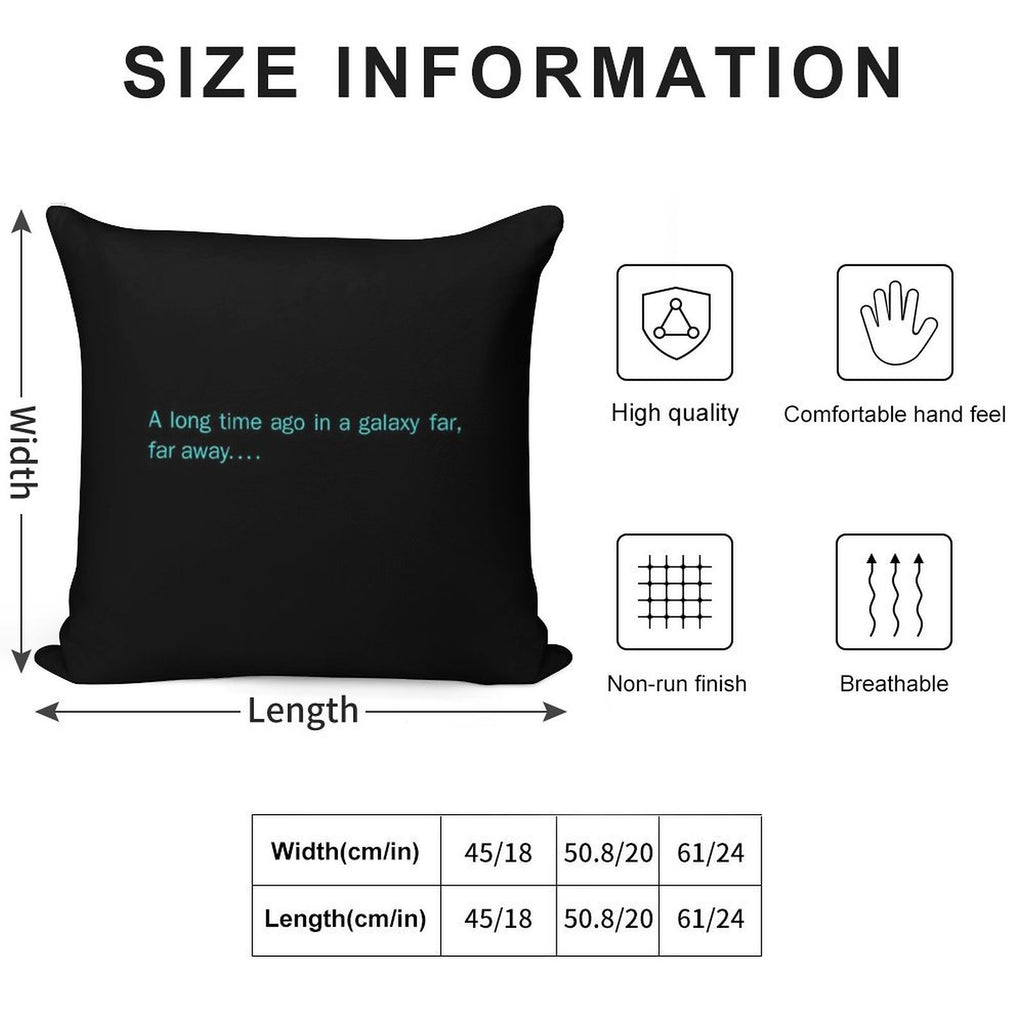 In A Galaxy Far Far Away Soft Home Decor Throw Pillow