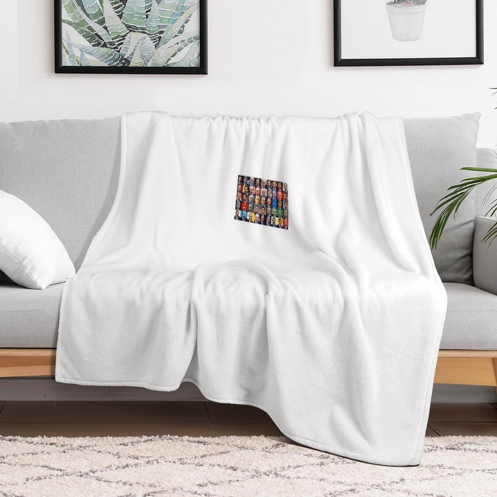 World Great Leaders Machine-washable Throw Blanket
