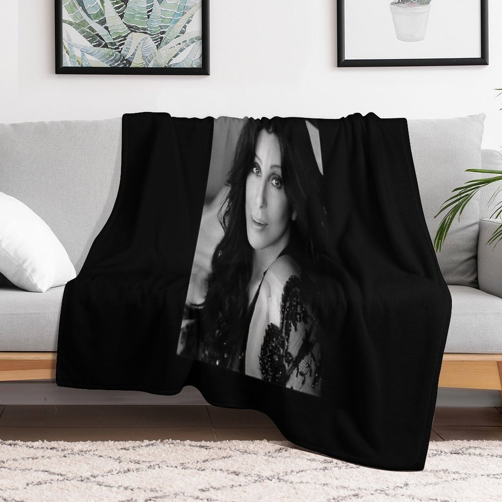 Women Cher's Gifts Music Everyone Lightweight Throw Blanket