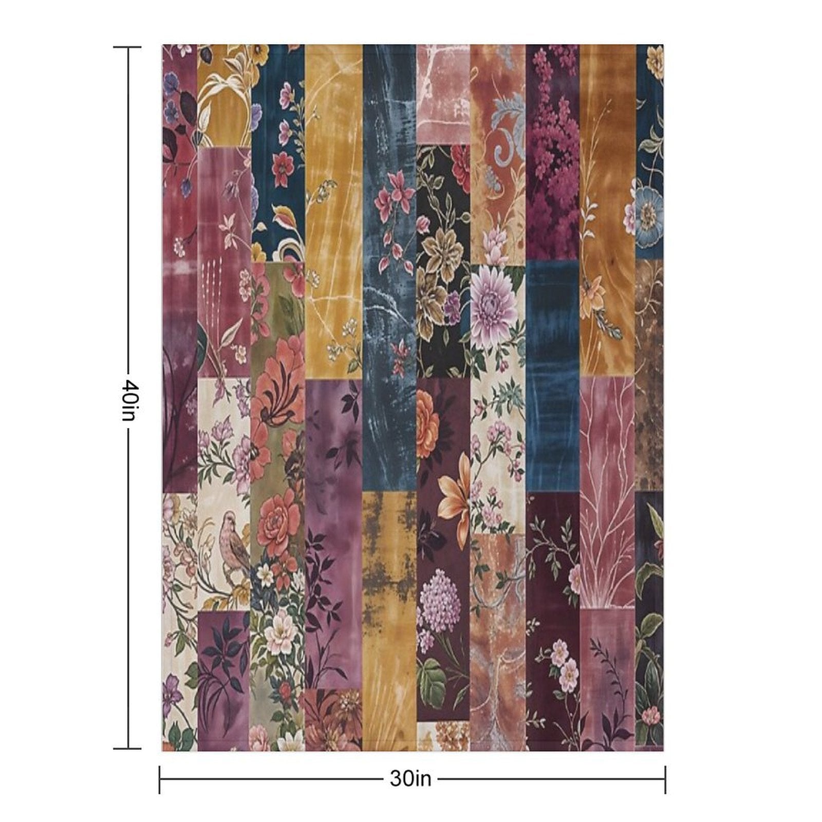 Gypsy Souk Patchwork Velvety-soft Throw Blanket