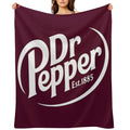 Dr Pepper Soda Shrink-resistant Throw Blanket