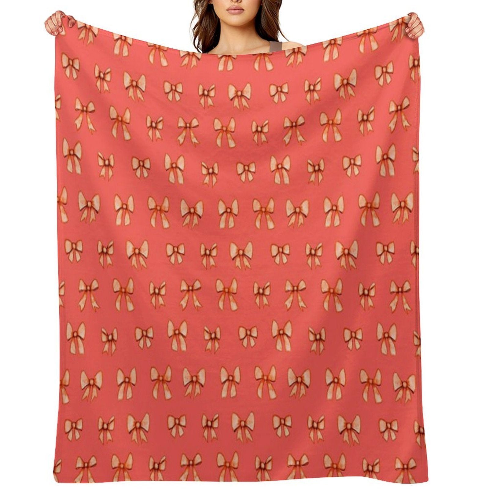 Bows That Don’t Come Undone. Soft Ribbons, Sweet Watercolor... And A Phrase with Attitude Knot Sorry. Because You Don’t Always Easy Care Throw Blanket
