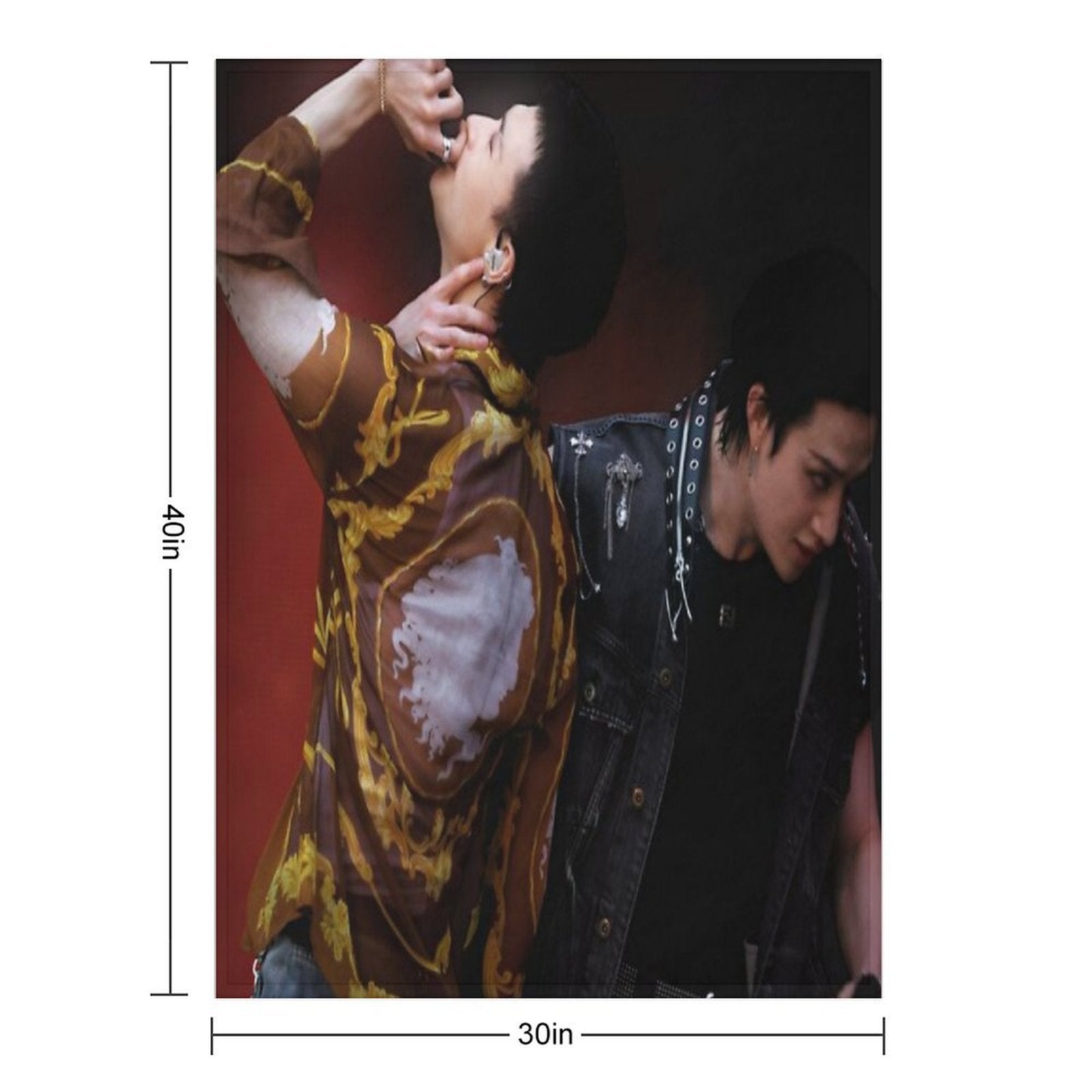 Chan And Hyunjin- Escape Lightweight Throw Blanket