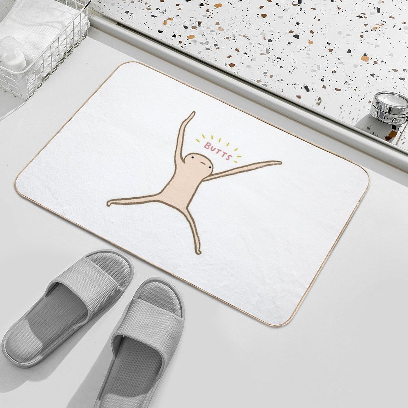 Honest Blob - Butts  High-Traffic Bath Mat