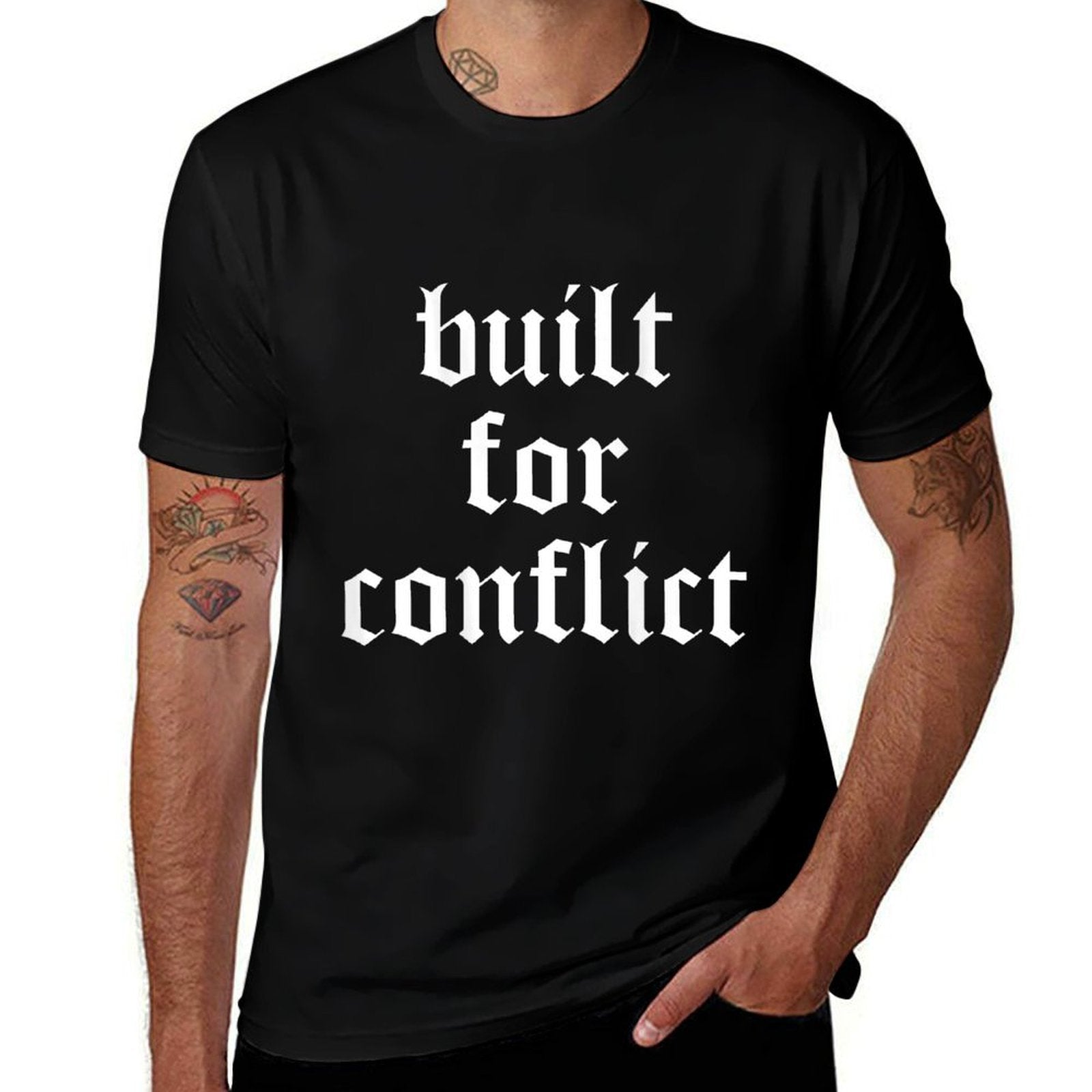 Built For Conflict Resilience Strong Quote  Soft T-Shirt