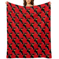 Seamless Derp Red Sustainable Throw Blanket