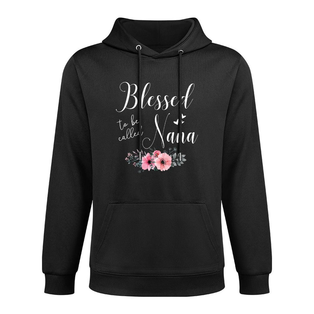 Blessed To Be Nana Women Grandma Mothers Day Christmas Breathable Fabric Hoodie