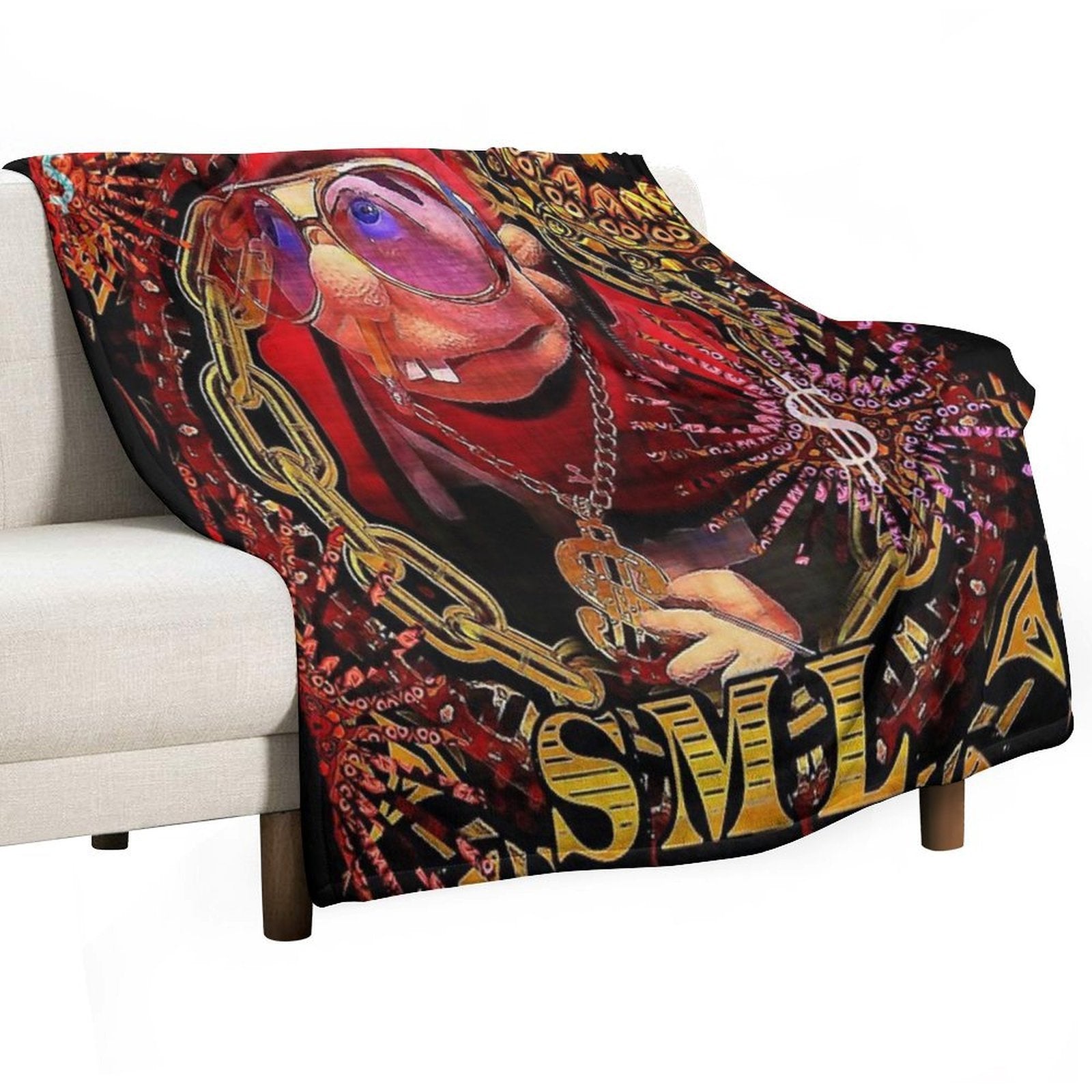 SML JEFFY RAPPER V3 Velvety-soft Throw Blanket