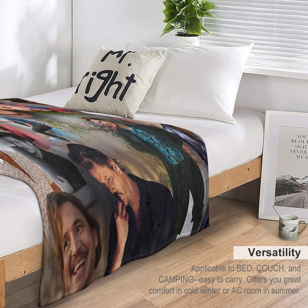Pedro Pascal Premium Throw Blanket