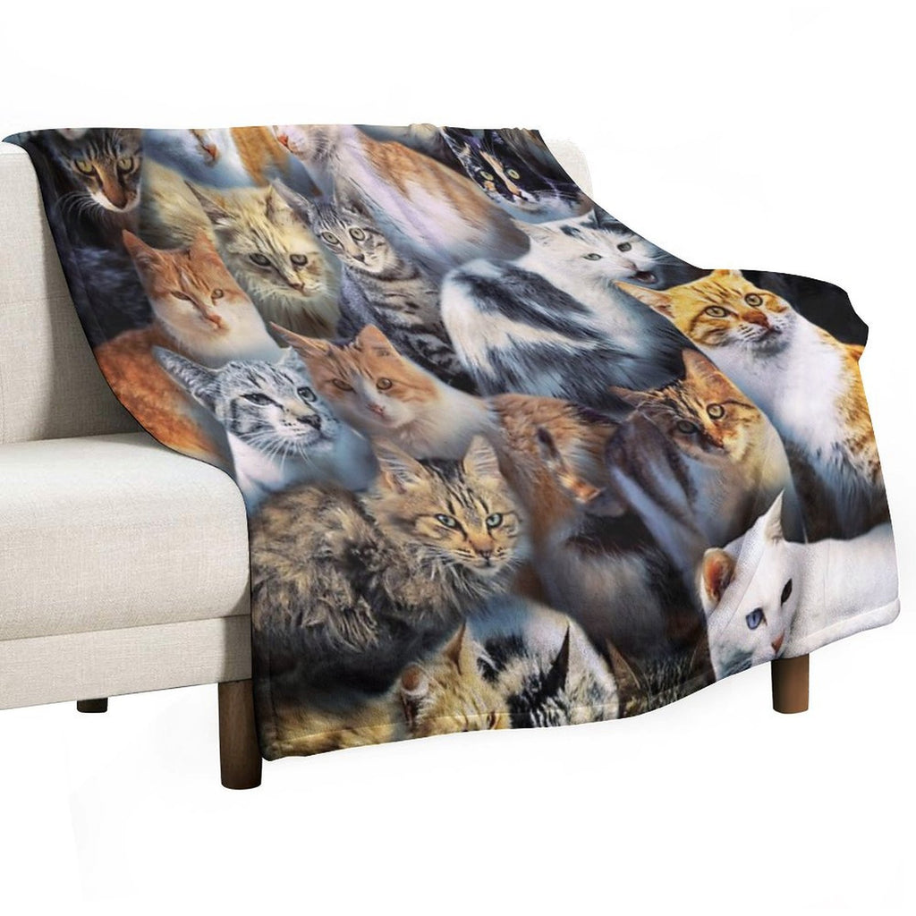Stray Cats Velvety-soft Throw Blanket