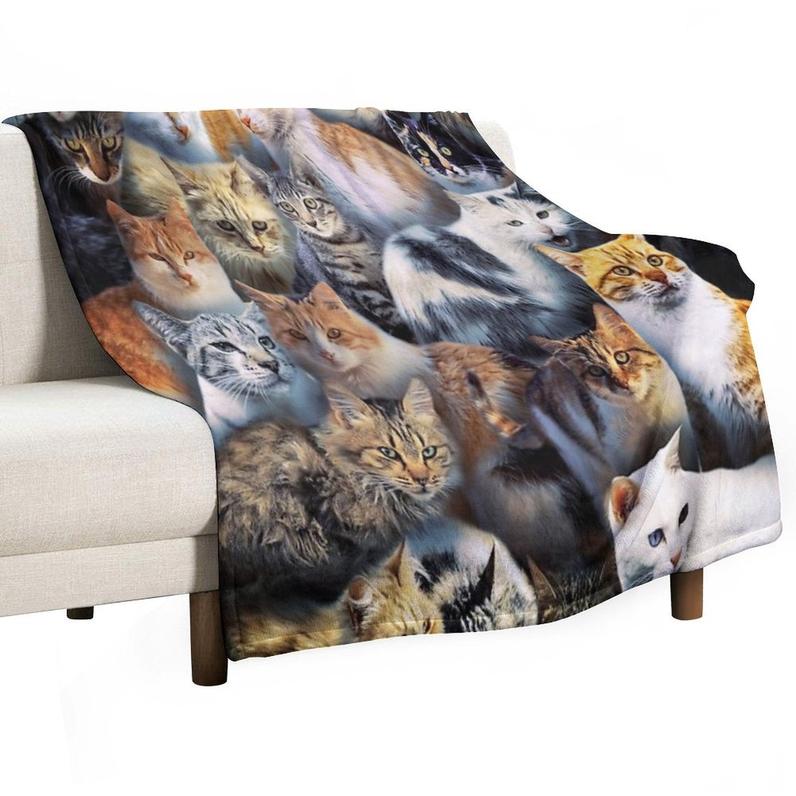 Stray Cats Velvety-soft Throw Blanket