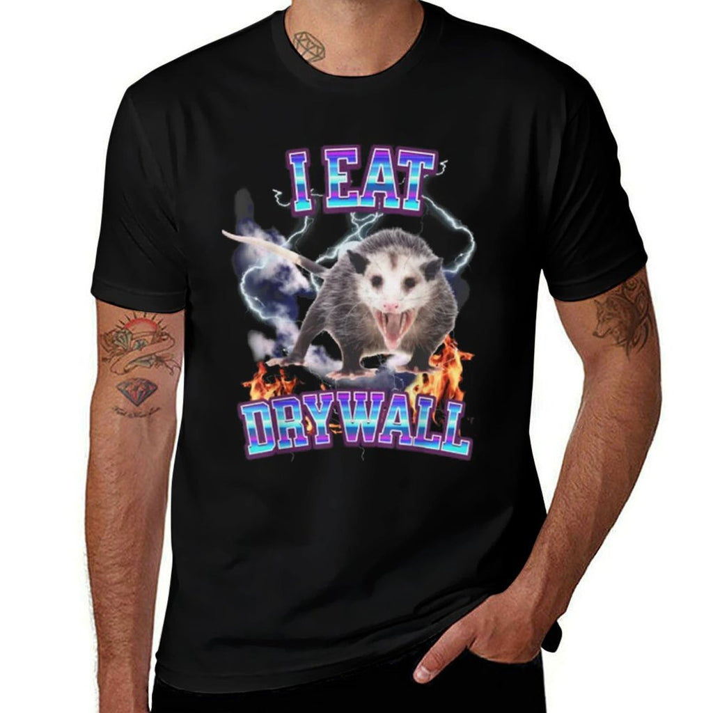 I EAT DRYWALL POSSUM  Soft T-Shirt