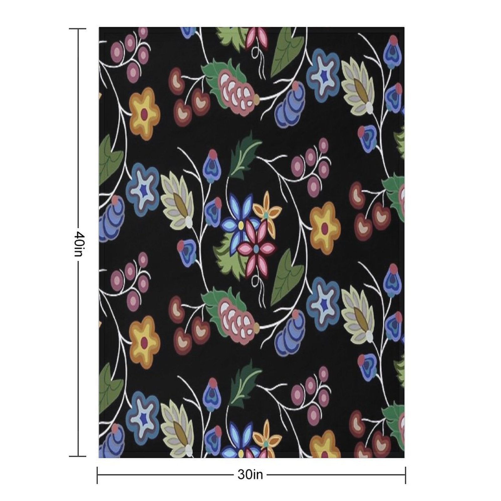 Anishnawbe Machine-washable Throw Blanket