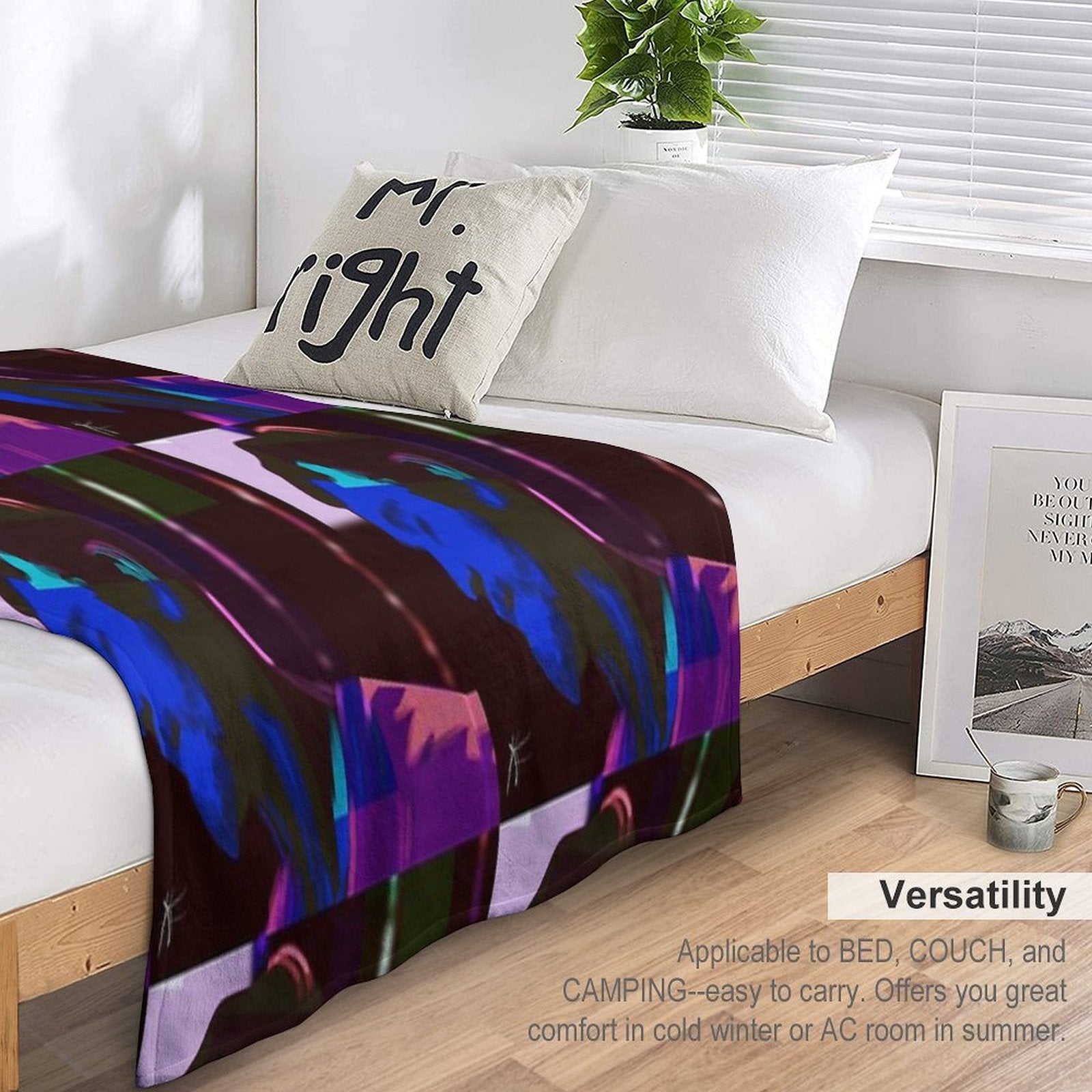 Neon Dude 1 Premium Throw Blanket