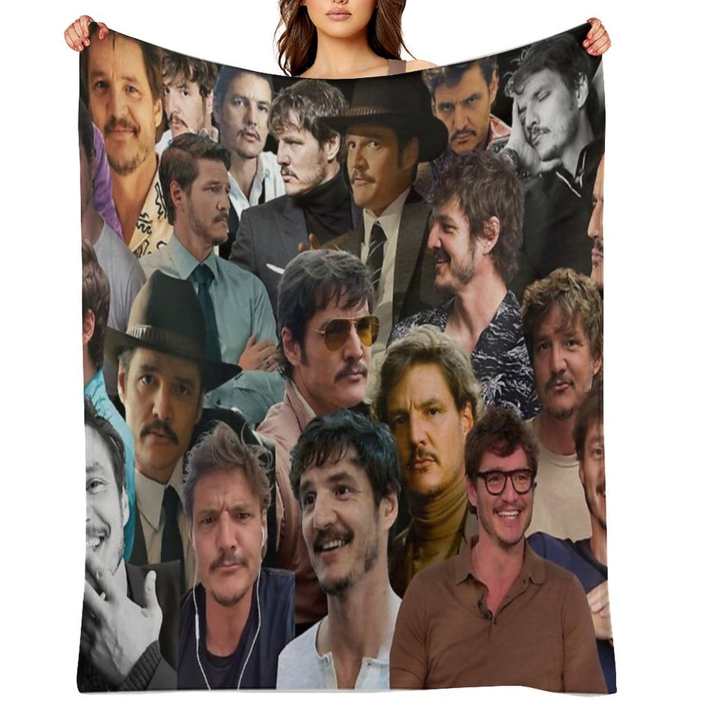 Pedro Pascal Collage Blanket Style Durable Throw Blanket